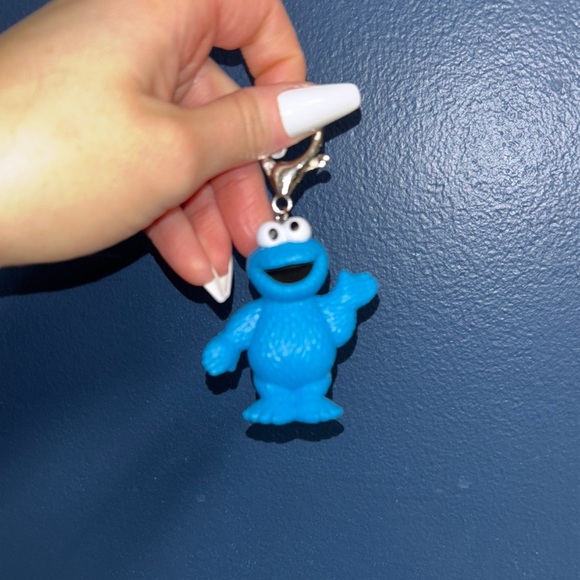 Blue Cookie Monster  Keychain - Picture 4 of 4